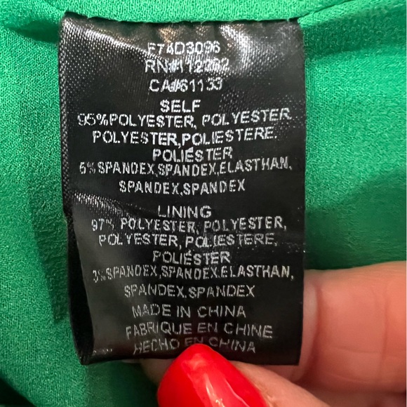 Adelyn Rae Beautiful Strapless Green Pleated Mini Dress. Size Medium. - Picture 13 of 14